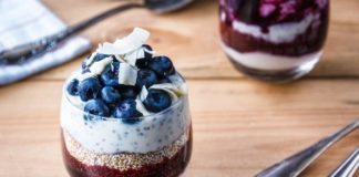 Coconut Chia Seed Pudding Parfaits