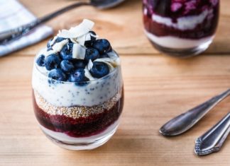 Coconut Chia Seed Pudding Parfaits