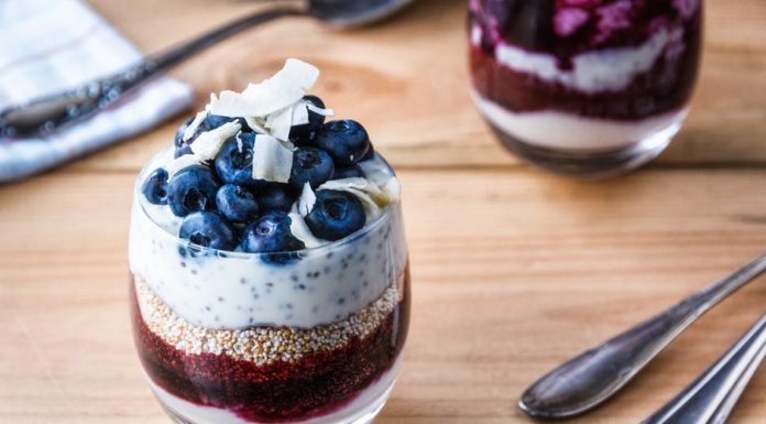 Coconut Chia Seed Pudding Parfaits