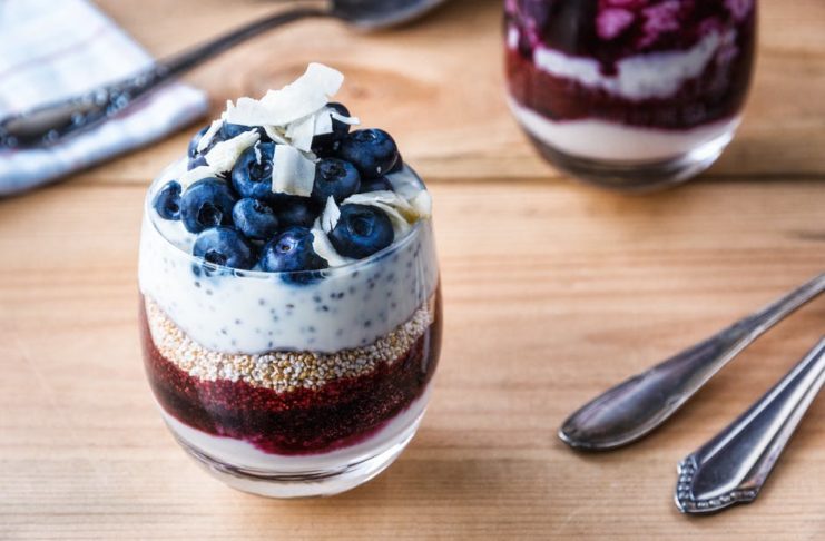 Coconut Chia Seed Pudding Parfaits
